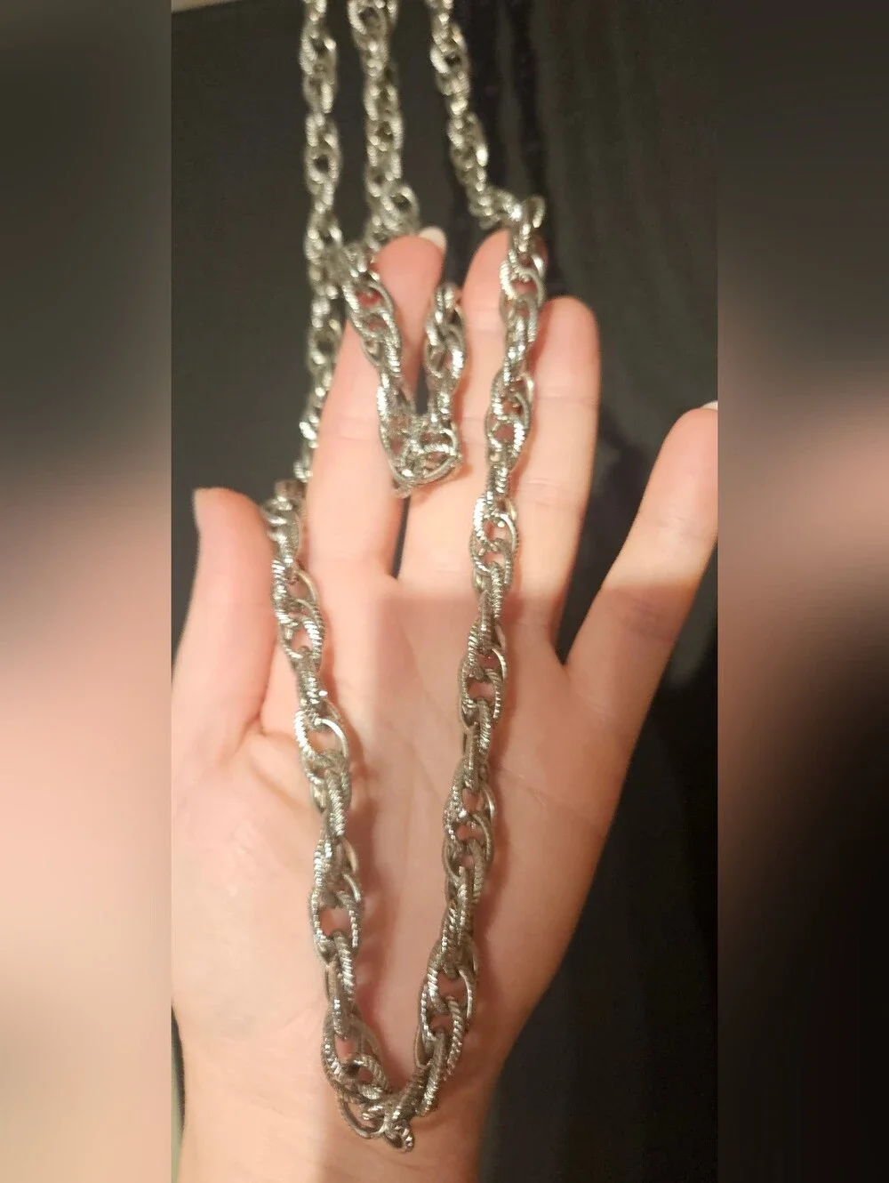 Sterling Silver Multi-Strand Rope Chain Necklace - Silver